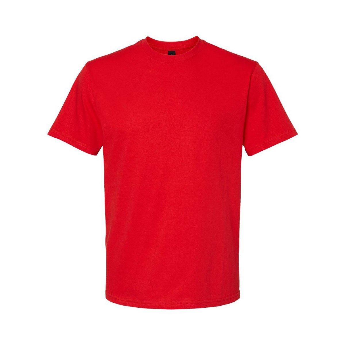 Image of Softstyle Tshirt Mittelschwer Herren Rot Bunt 4XL