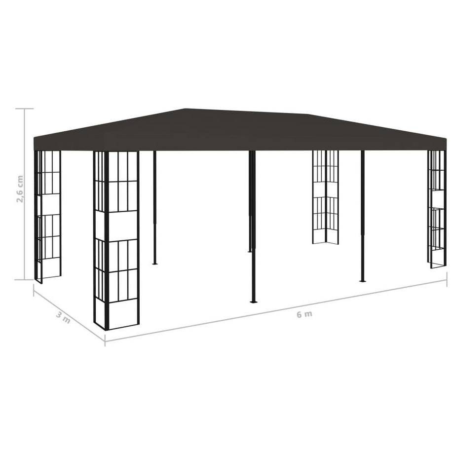 VidaXL gazebo Tessuto  