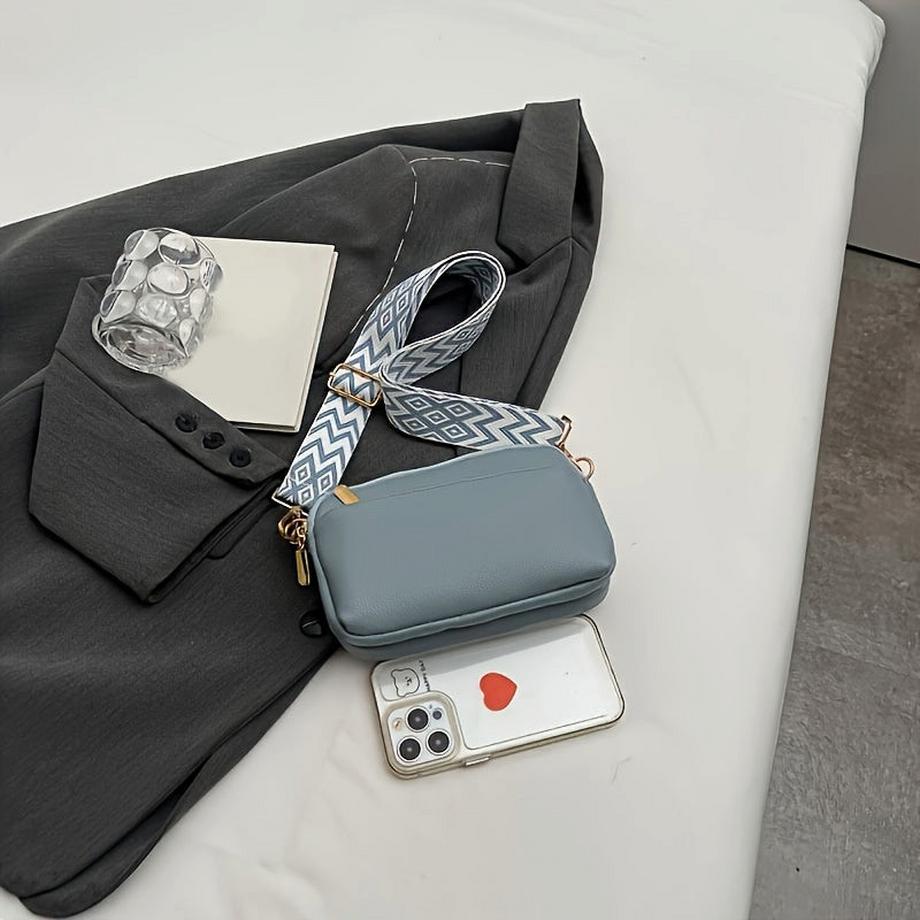 Only-bags.store Mini Borsa a Tracolla Borsa Quadrata con Tracolla Larga  