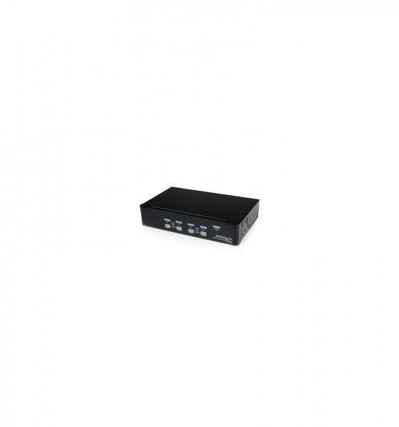 STARTECH  Switch KVM professionale VGA USB a 4 porte con hub 