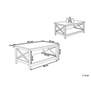 Beliani Table basse en MDF Rustique FOSTER  