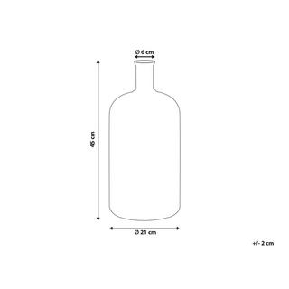 Beliani Dekoration aus Glas Modern KORMA  