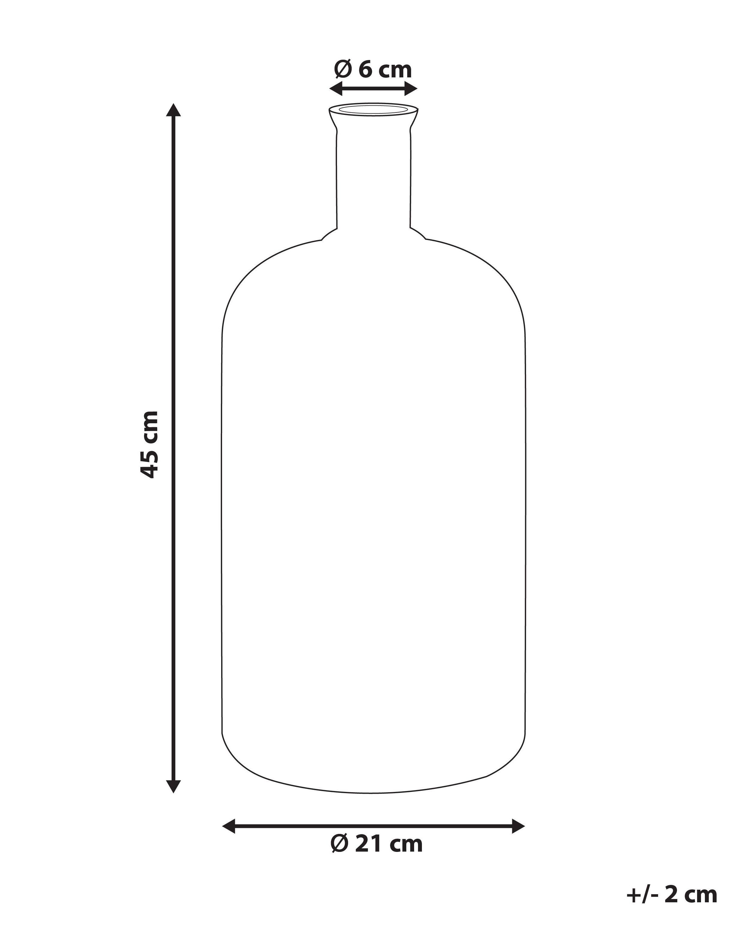 Beliani Vase à fleurs en Verre Moderne KORMA  