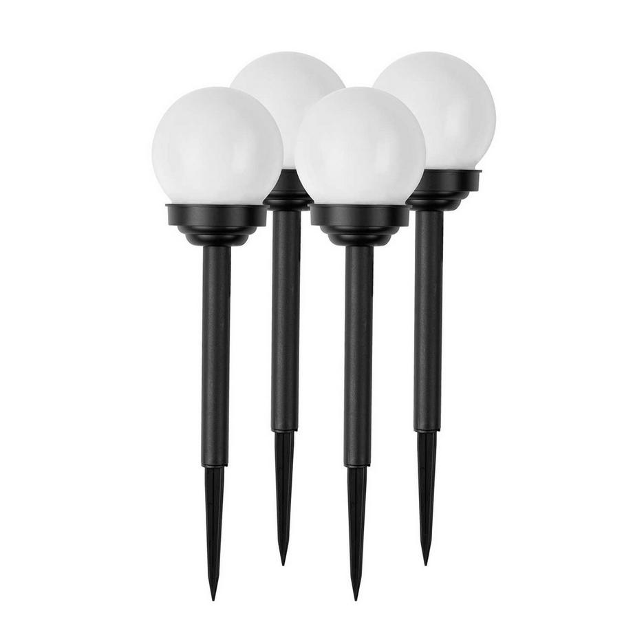 B2X Lampe solaire, boule blanche, 4 pcs. Ilumen LS-102  