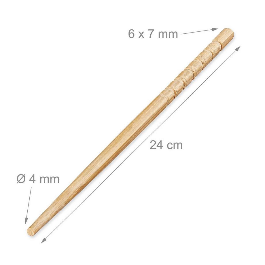 B2X  10 paires de baguettes en bambou 