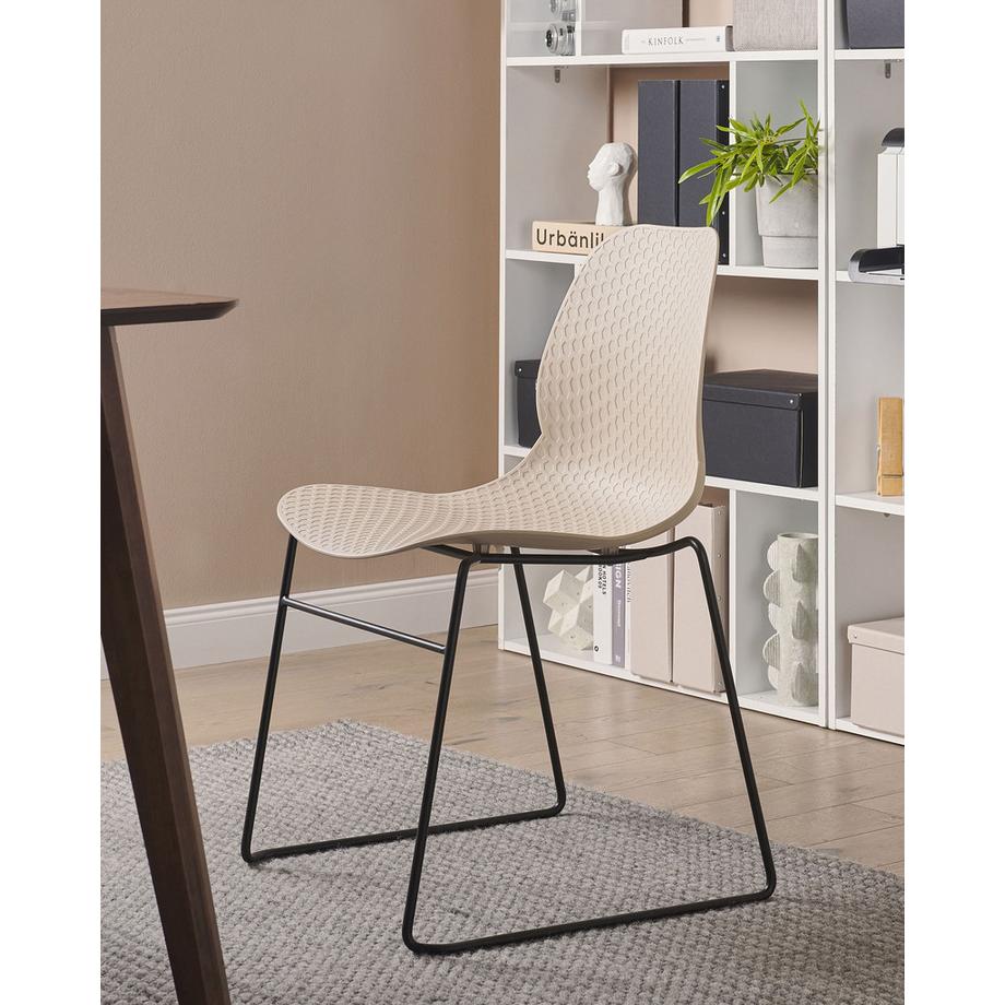 Beliani Set di 4 sedie da conferenza en Polipropilene Moderno PANORA  