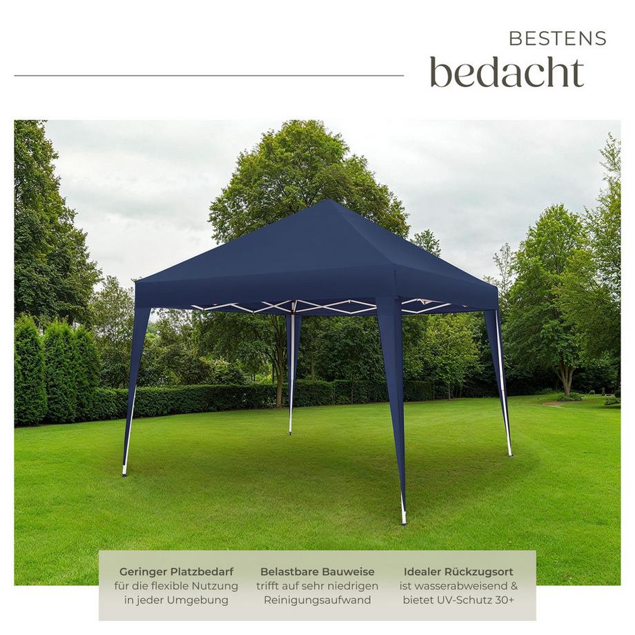 Tectake Pavillon Linosa 3 x 3 m faltbar und wasserabweisend  