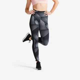 Legging taille haute court et gainant Fitness Cardio Femme Rose - Decathlon