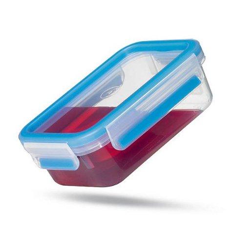 emsa  EMSA Clip & Close Rectangulaire Boîte 2,2 L Bleu, Transparent 1 pièce(s) 