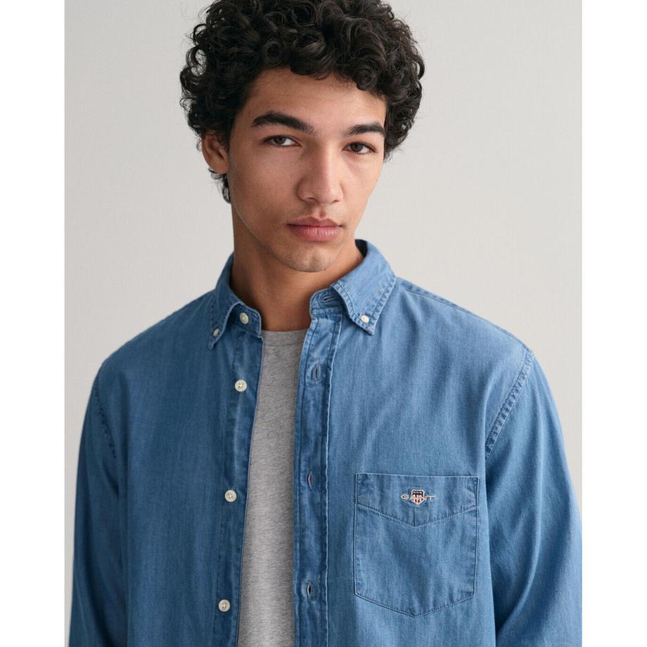 GANT Camicia Regular Fit Indigo  