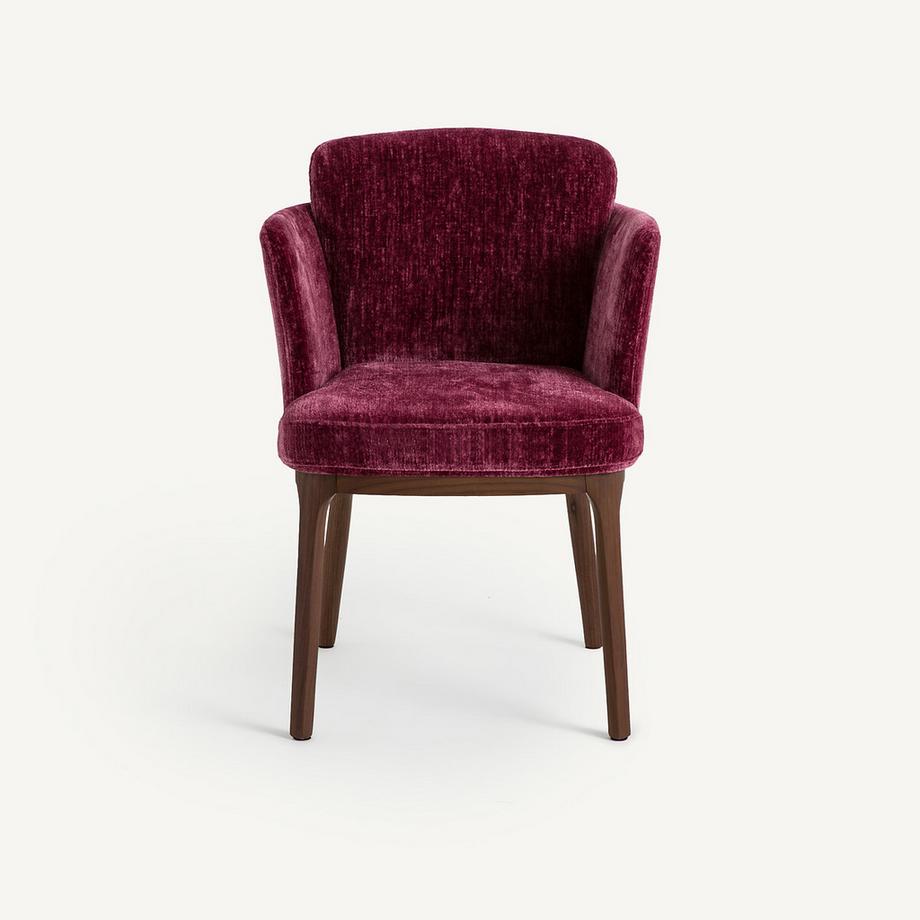 AM.PM Tischsessel mit Walnussfuss und Samt  