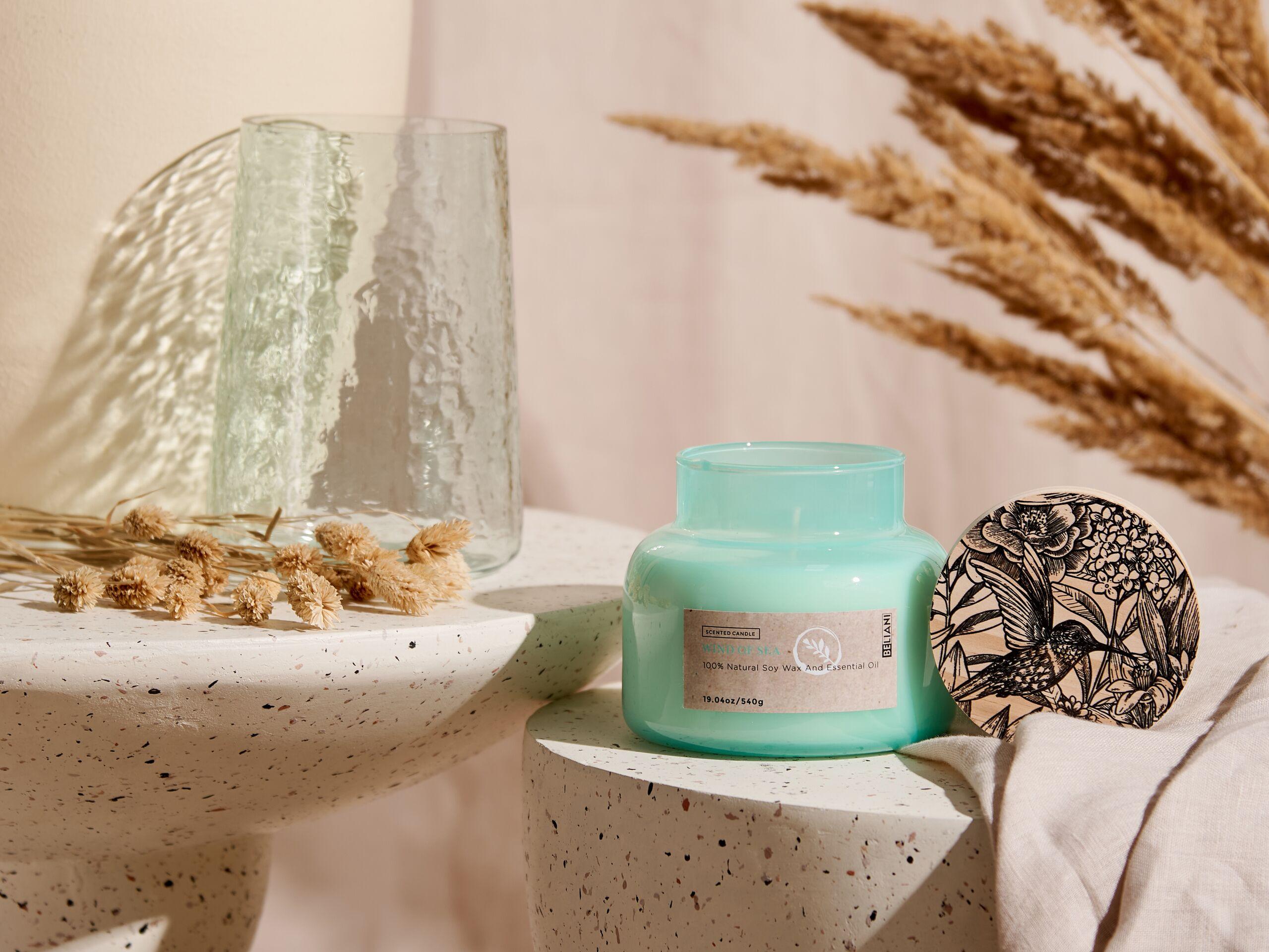 Beliani Bougie parfumée en Cire de soja DELIGHT BLISS  