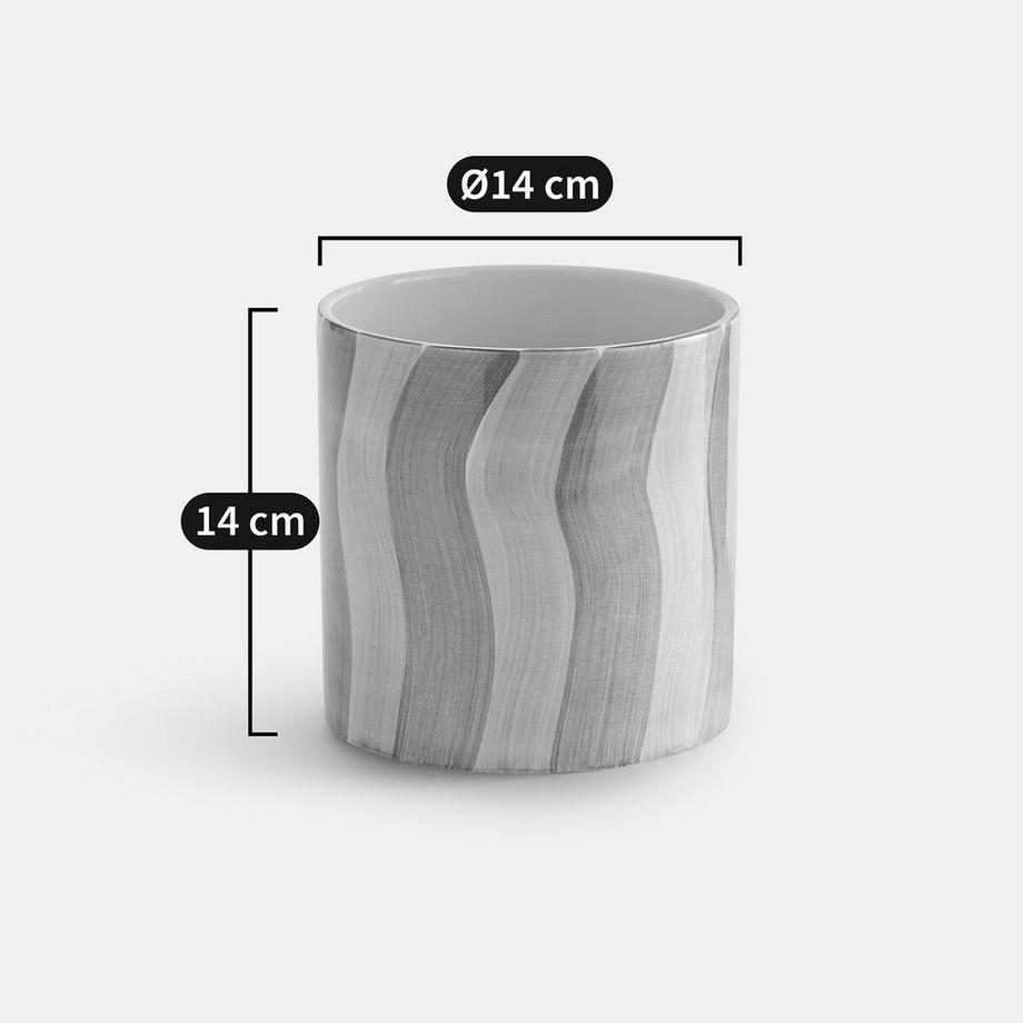 La Redoute Intérieurs Cache-pot en céramique émaillée  