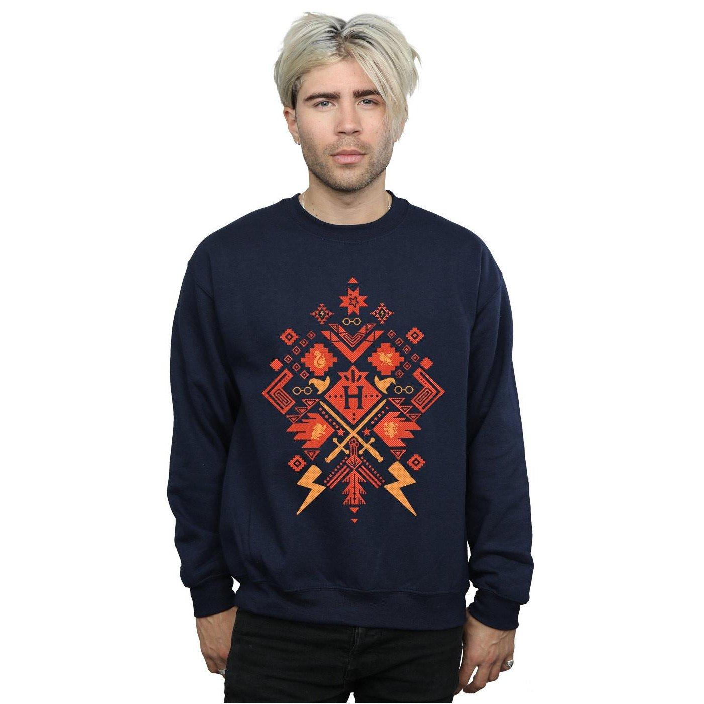 Harry Potter  Sweatshirt de Noël en coton Fair Isle 