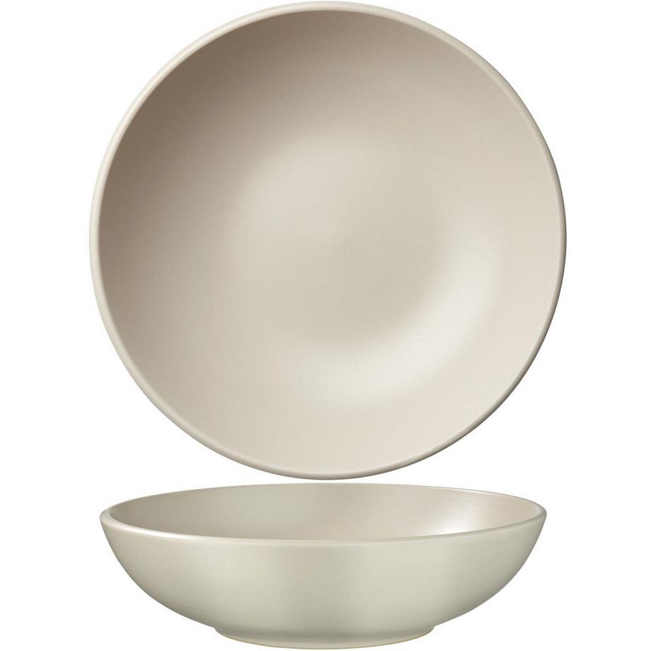 Tectake Set de cuisine UNA et VARESE service de vaisselle en grès émaillé 45 pièces  