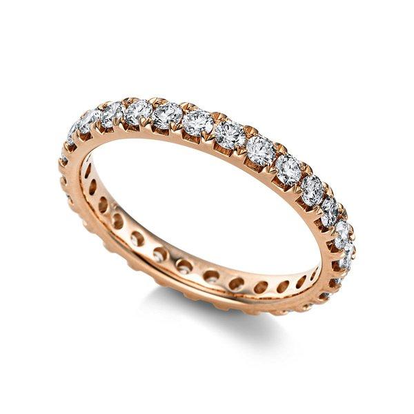 Image of Mémoire-ring 585/14k Roségold Diamant 1.08ct. Damen Roségold 54