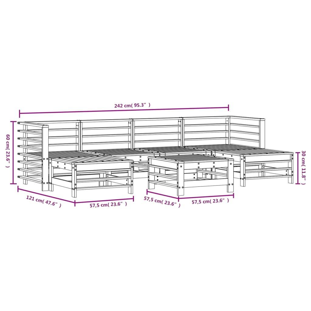 VidaXL set salotto da giardino Legno di pino impregnato  