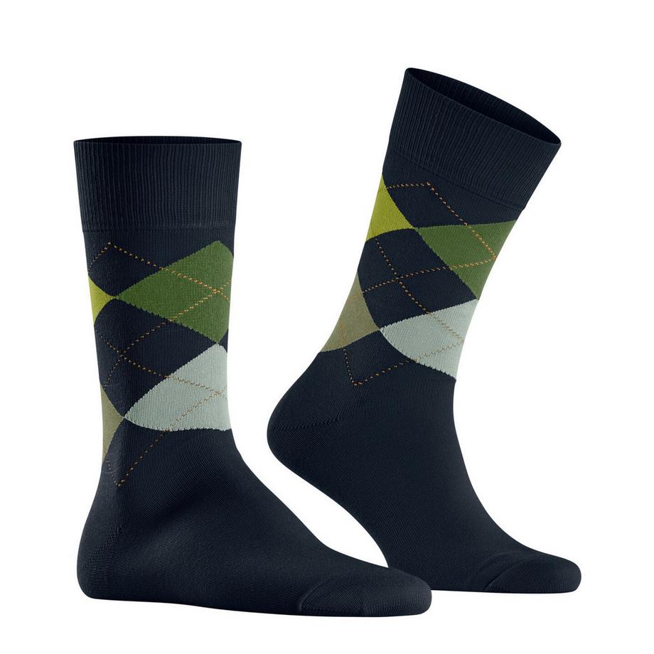 Burlington King Socken mit Argyle-Muster  