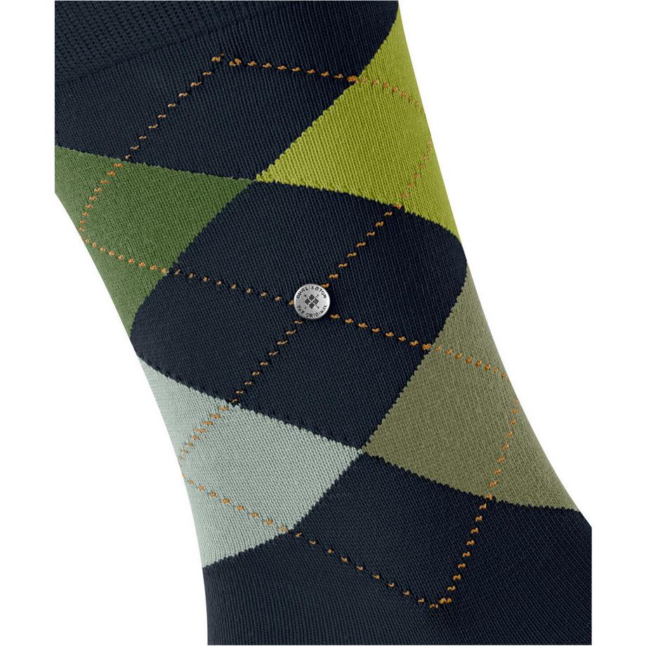 Burlington King Socken mit Argyle-Muster  