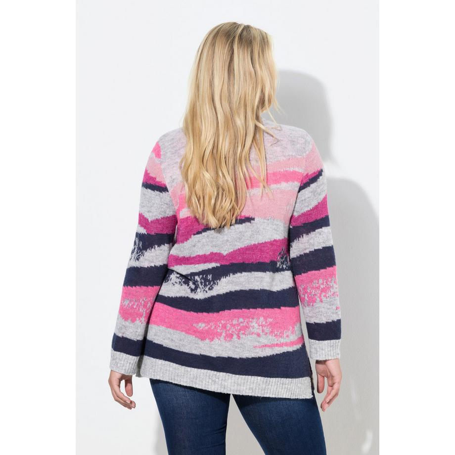 Ulla Popken Maglione lavorato a maglia girocollo maniche lunghe  