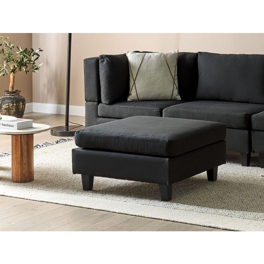 Beliani Ottomane aus Stoff Modern UNSTAD  