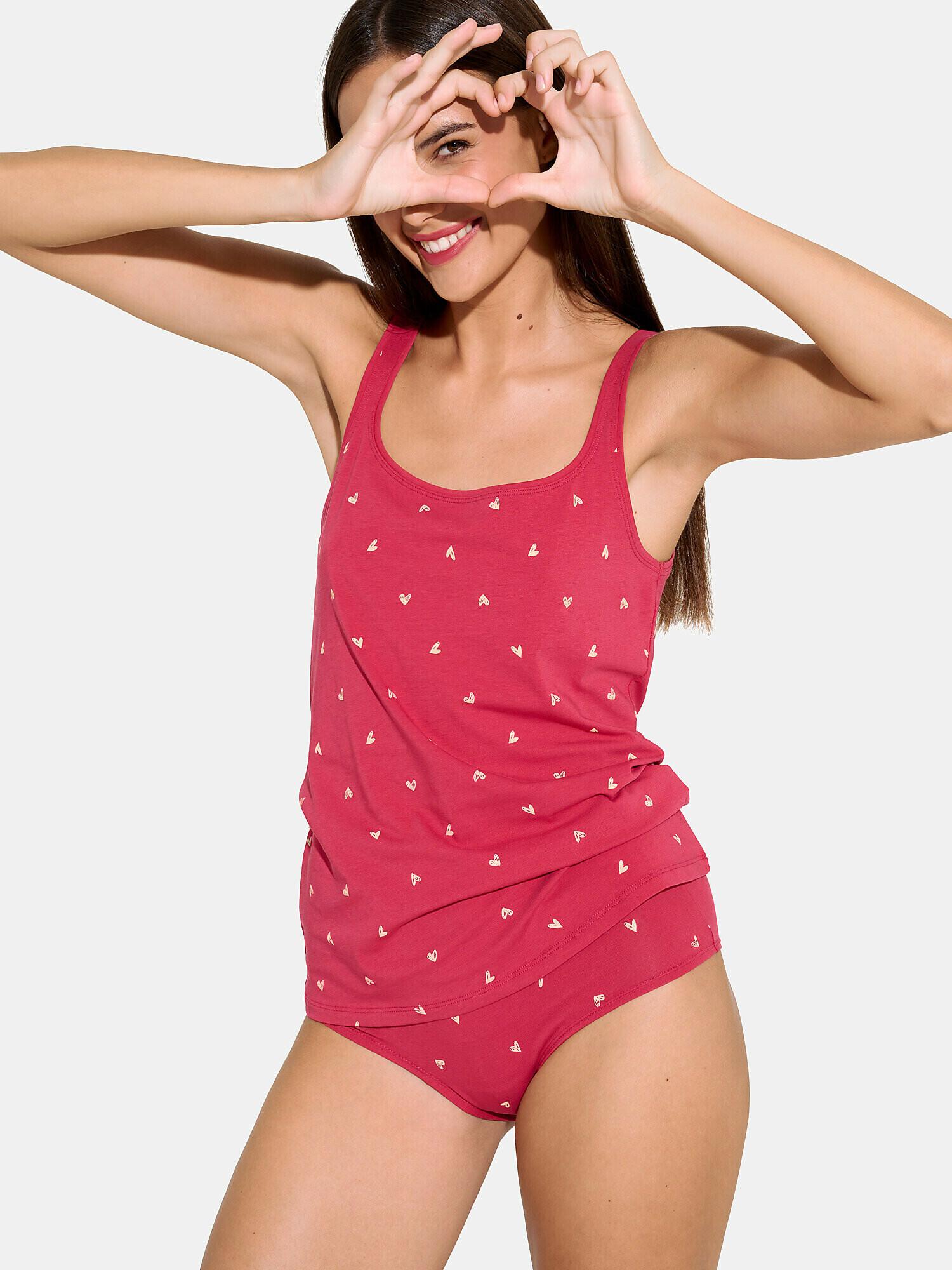 Image of Camisole-top True Love Damen Rot Bunt M