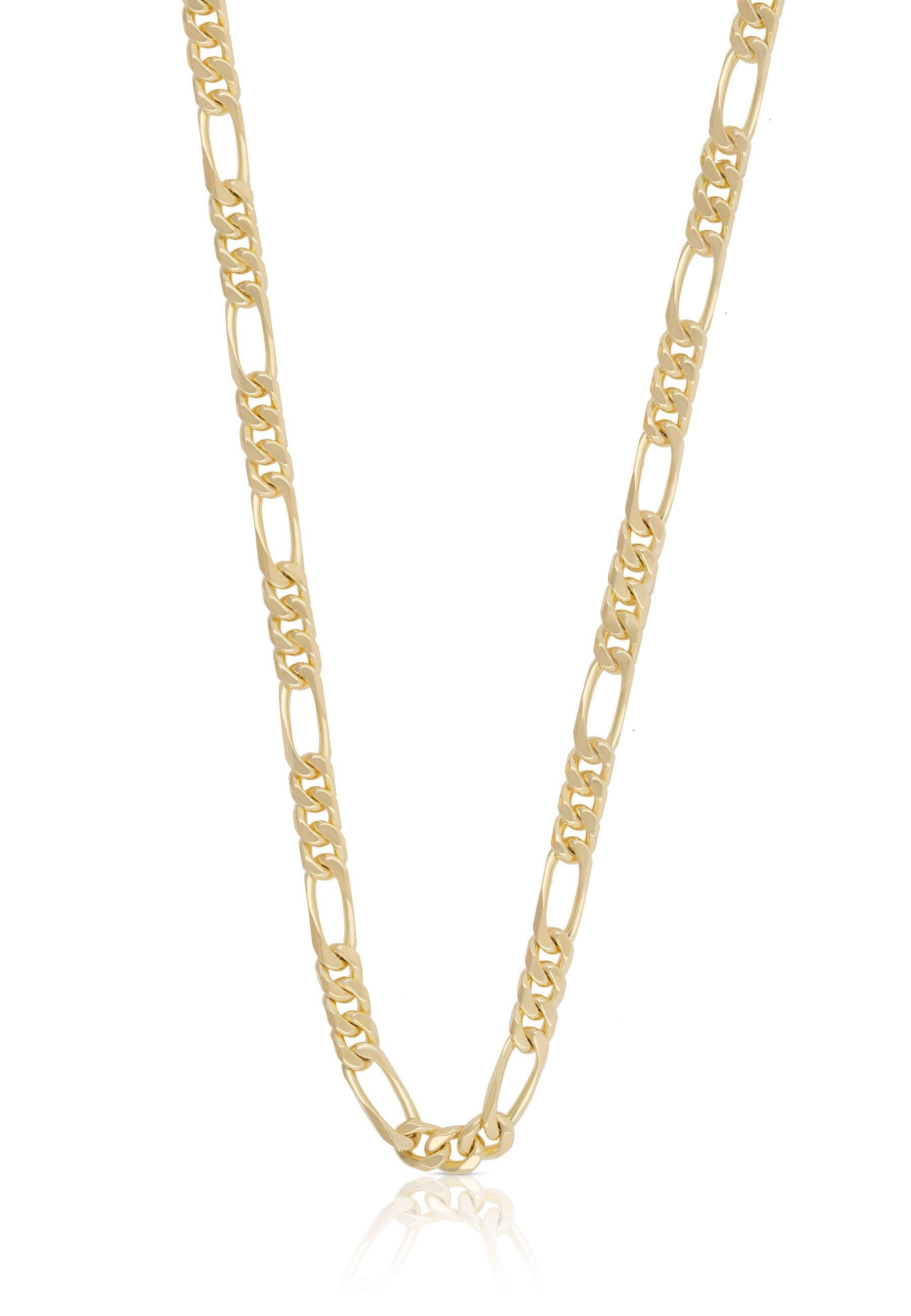 Image of Collier Figaro Gelbgold 375, 4mm, 50cm Damen Gelbgold 50 CM
