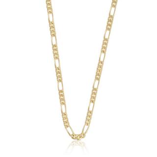 MUAU Schmuck  Collier Figaro Gelbgold 375, 4mm, 50cm 