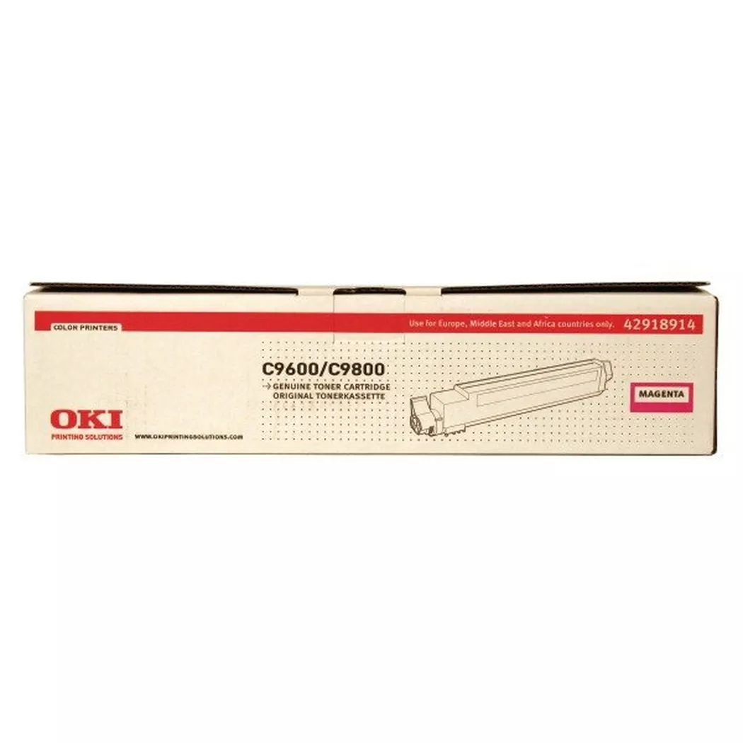 OKI – Toner magenta 42918914 C9600 15’000 Seiten, Grau, One Size