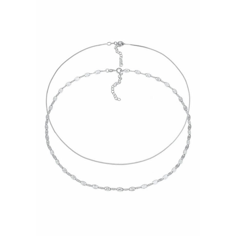 Elli  Halskette Choker Venezianer Plättchen 2Er Set 