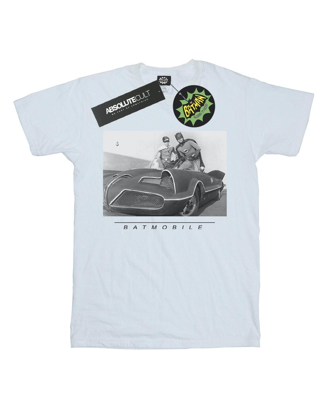 Image of Batman Tv Series Batmobile Tshirt Herren Weiss XL