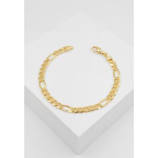 MUAU Schmuck  Bracelet Figaro Gelbgold 750, 5.2mm, 21cm 