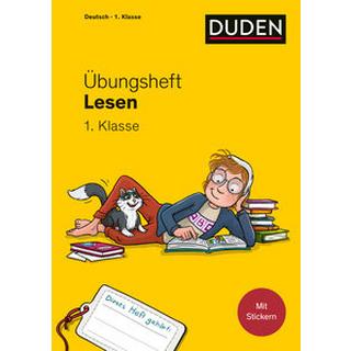 Übungsheft - Lesen 1. Klasse Bors, Natalie; Leuchtenberg, Stefan (Illustrationen) Gebundene Ausgabe 