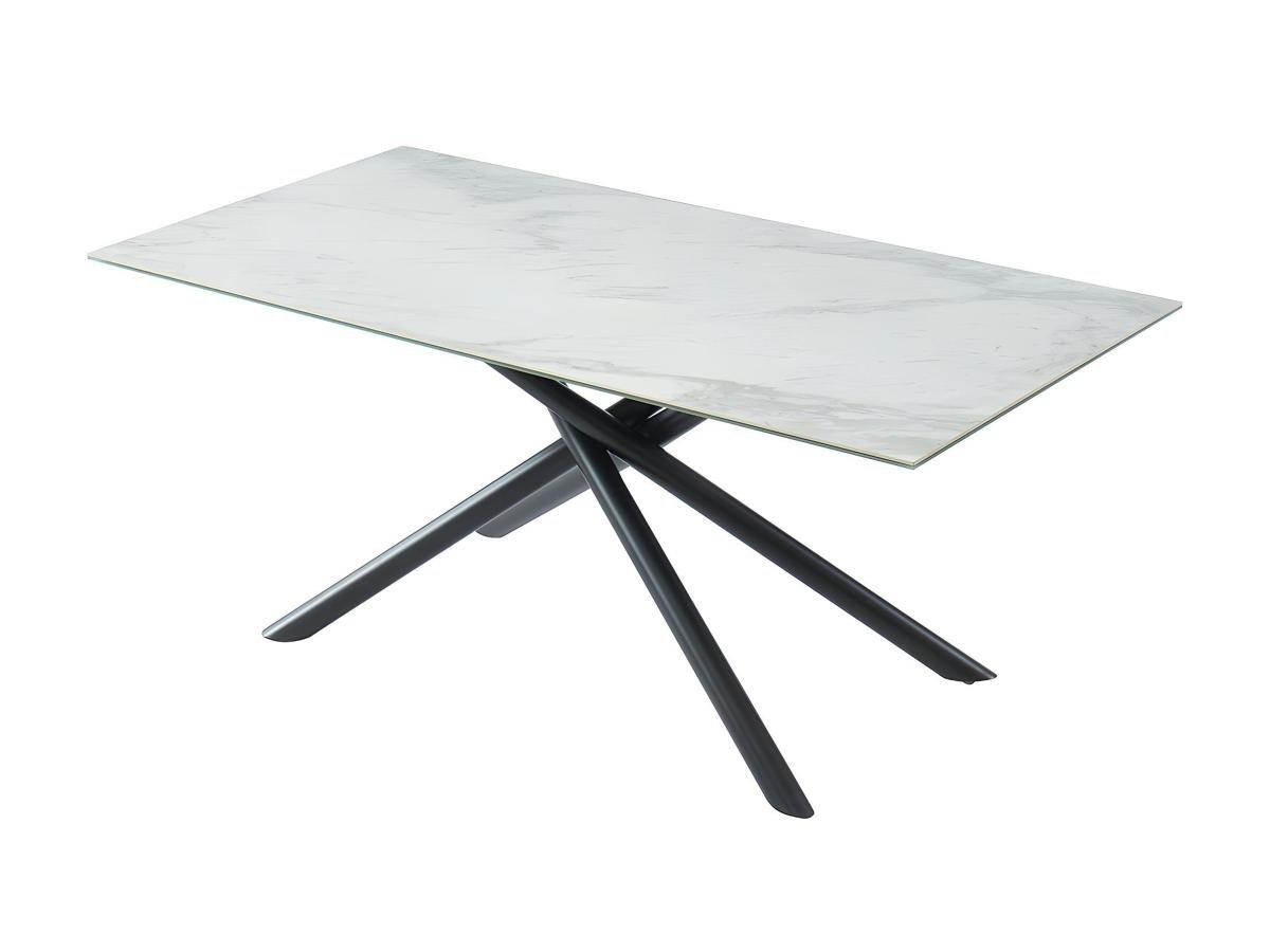 Image of Esstisch 6 Personen Keramik Glas mit MarmorEffekt SORRENTE Esstisch 6 Personen Keramik Glas mit MarmorEffekt SORRENTE