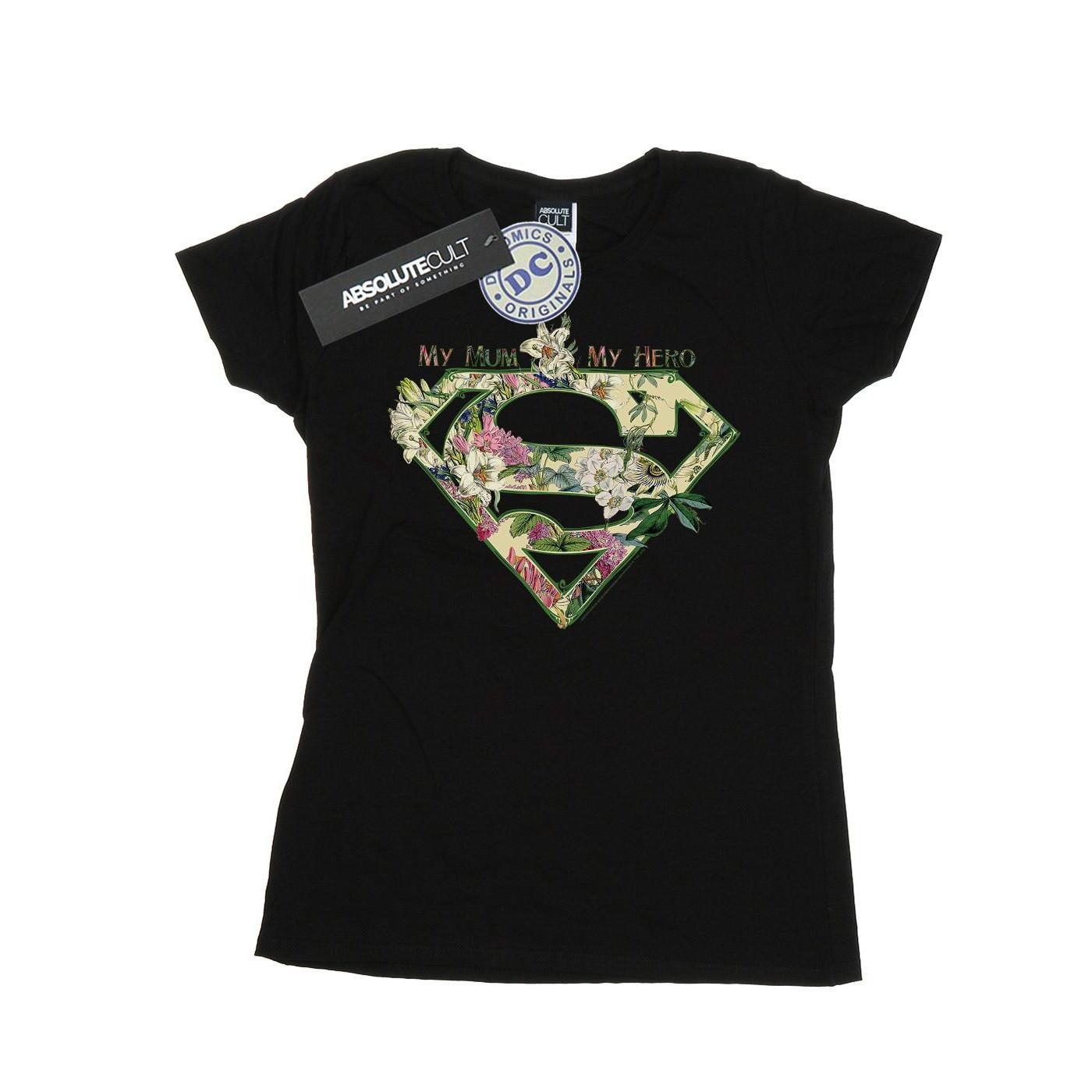 Image of Supergirl My Mum My Hero Tshirt Damen Schwarz M