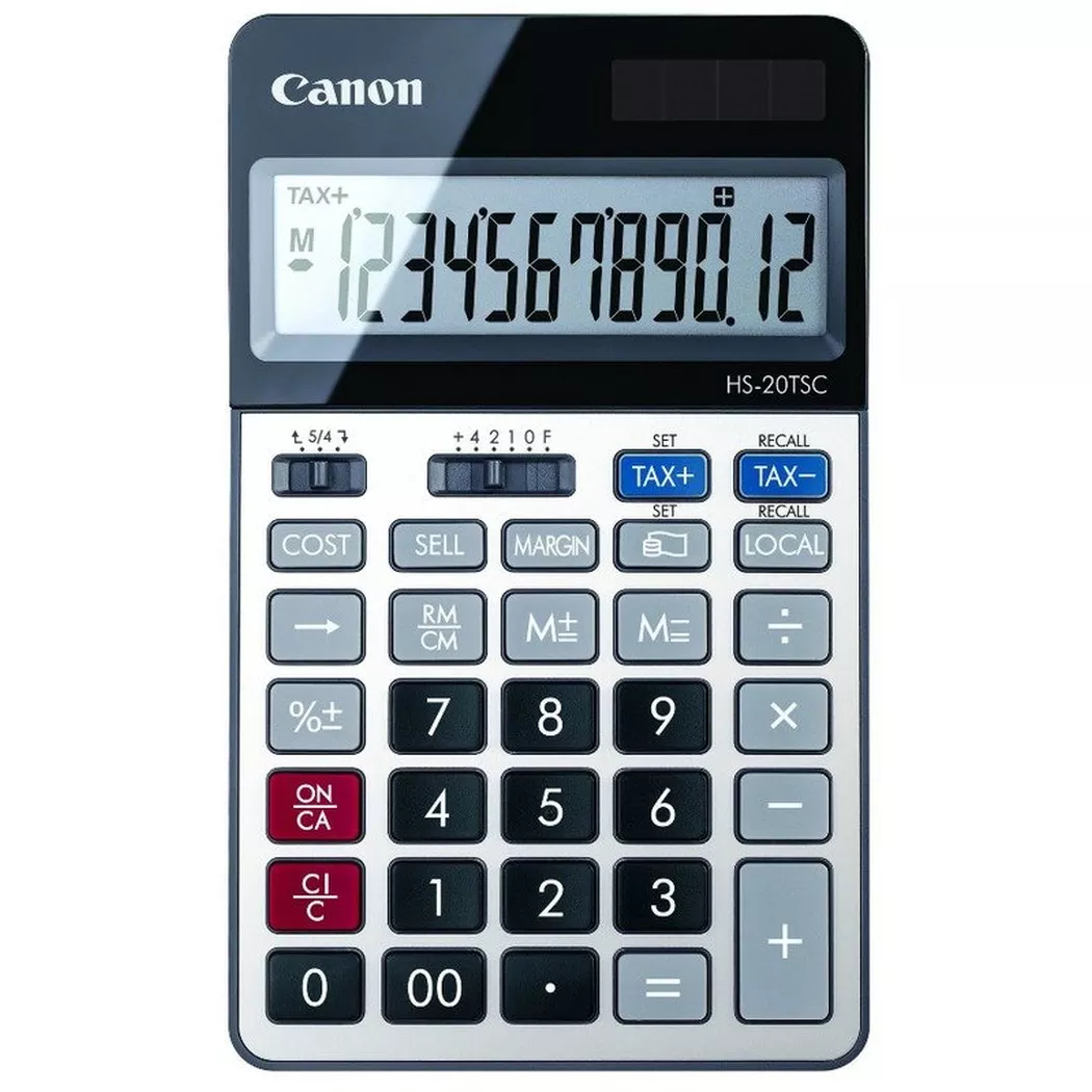 Canon – Tischrechner 12-stellig, Schwarz