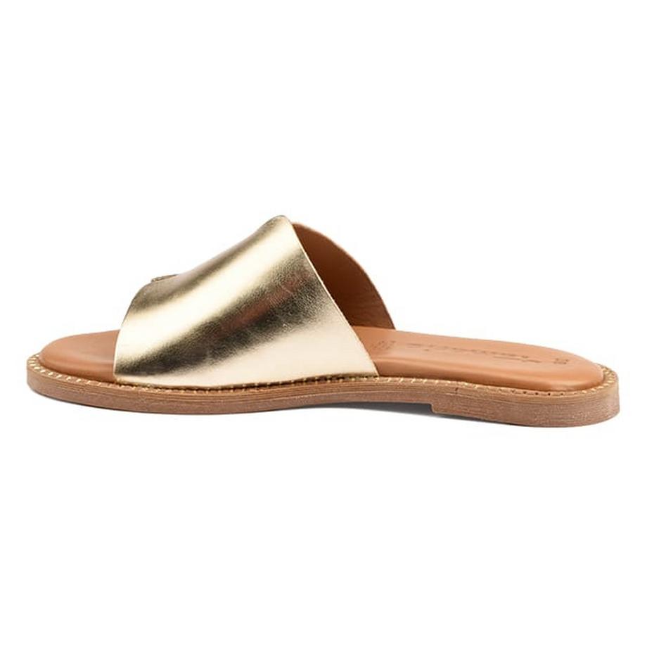 Tamaris Milia Metallic Gold Flache Sandalen  