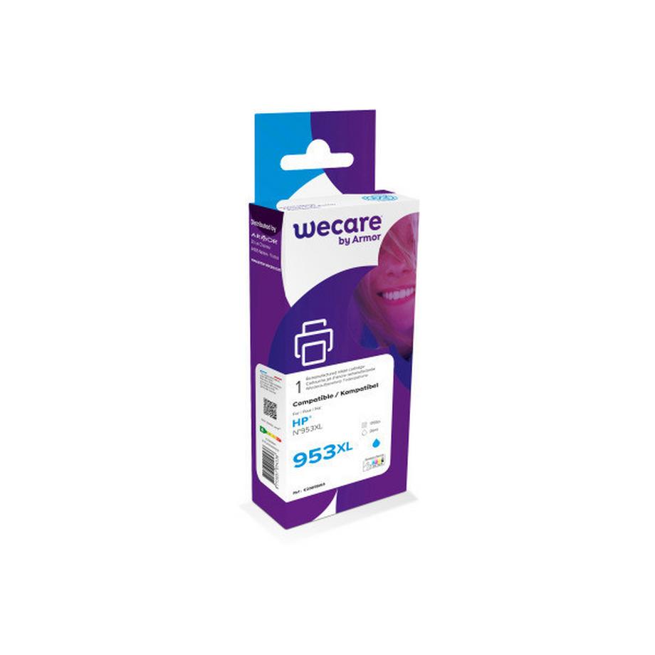 WECARE Tinte 953XL rebuilt cyan F6U16AEWE z.HP OJ Pro 8710 26ml