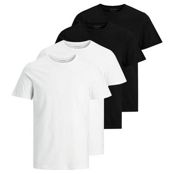 Maglietta Uomini Confezione da 4 Vestibilità confortevole-JACBASIC CREW NECK TEE 2PK
