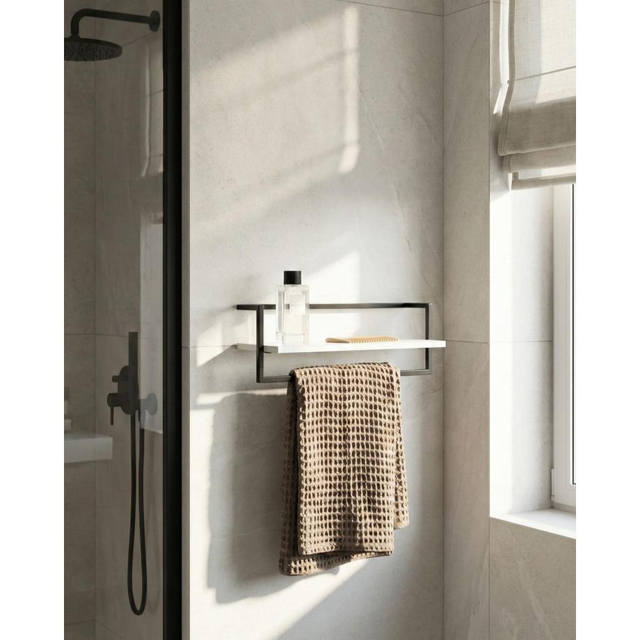 Beliani Porte-serviettes en Métal Scandinave BETANIA  