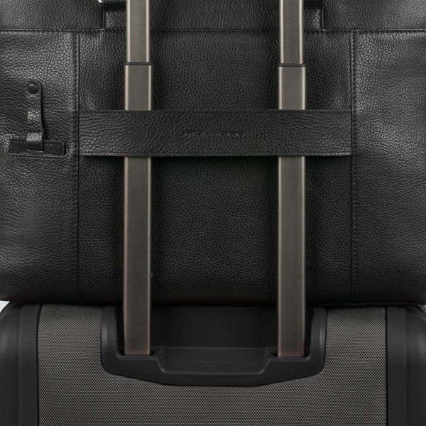 Piquadro Modus Erweiterbare Laptoptasche mit Überschlag  