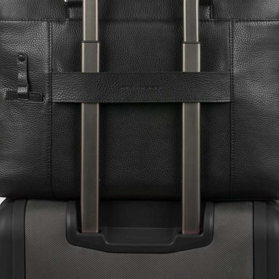 Piquadro Modus Erweiterbare Laptoptasche mit Überschlag  