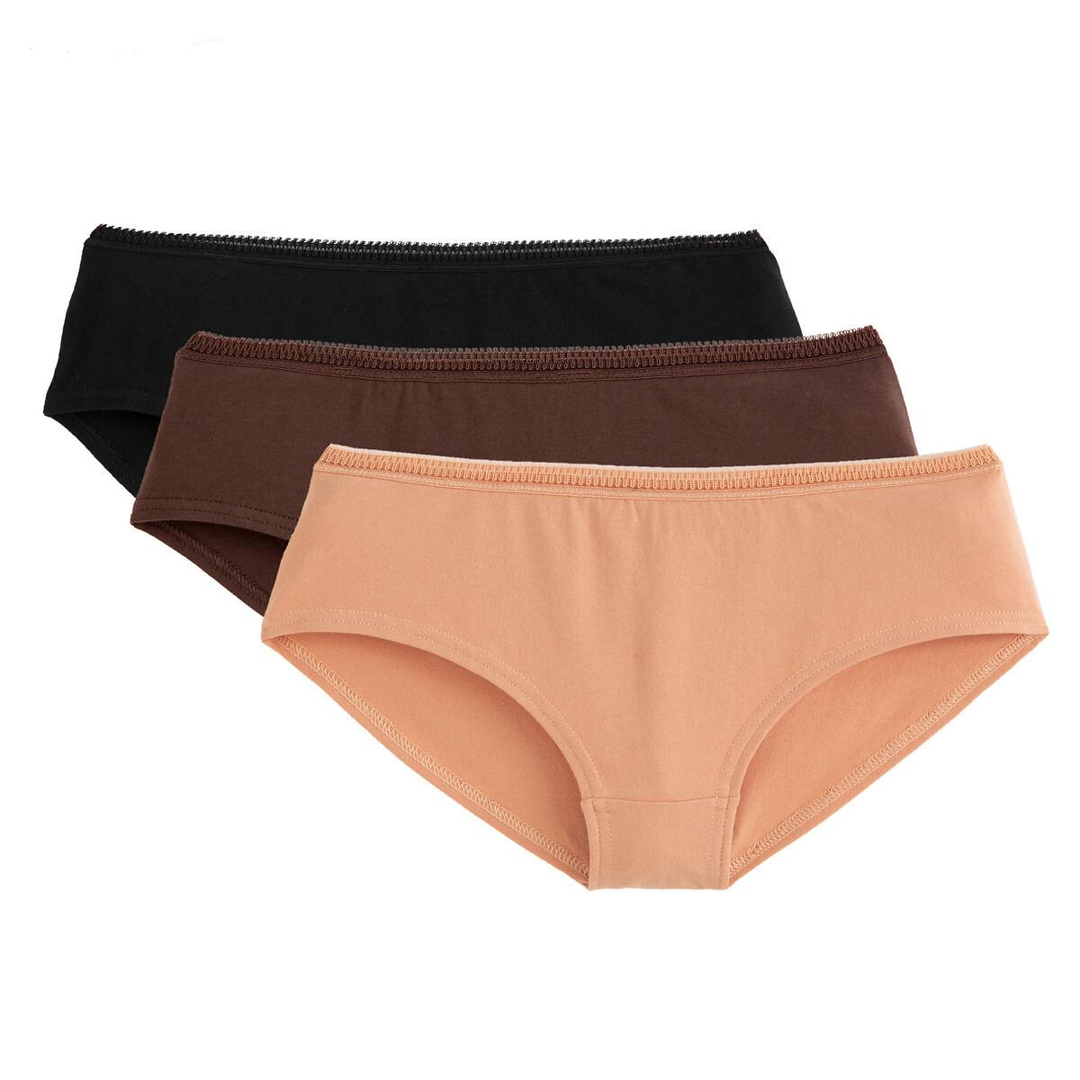 Image of 3er-pack Unifarbene Shortys Damen Schwarz 38