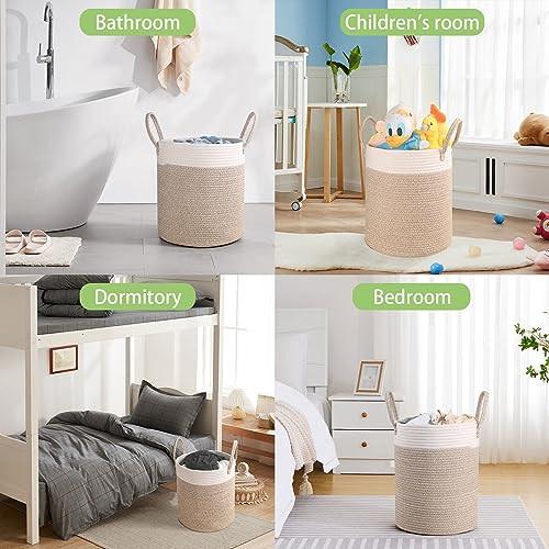 Alopini Panier à linge en coton tissé  