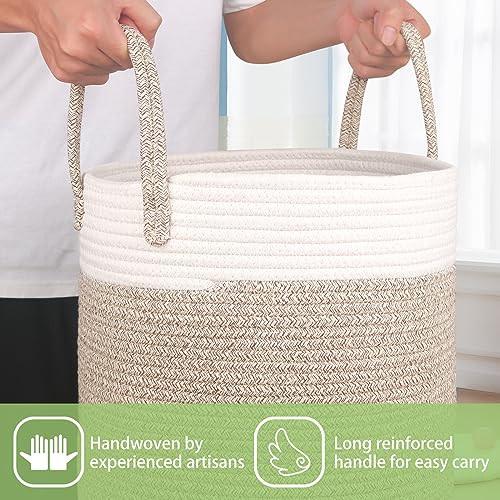 Alopini Panier à linge en coton tissé  