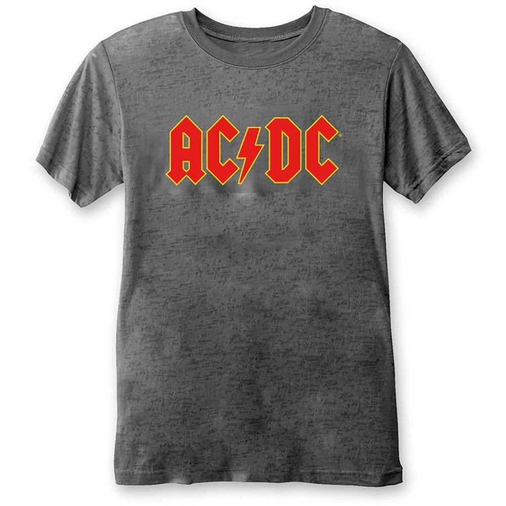 Image of Acdc Classic Tshirt Logo Damen Grau S