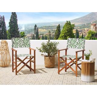 Beliani Lot de 2 chaises de jardin en Polyester Moderne CINE  