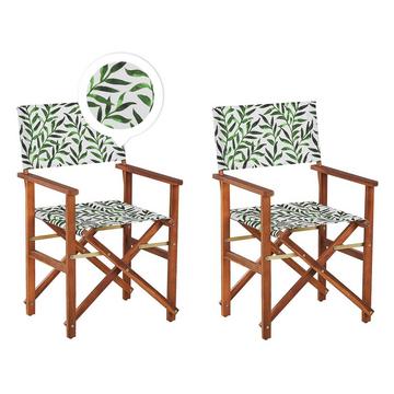 Lot de 2 chaises de jardin en Tissu Moderne CINE