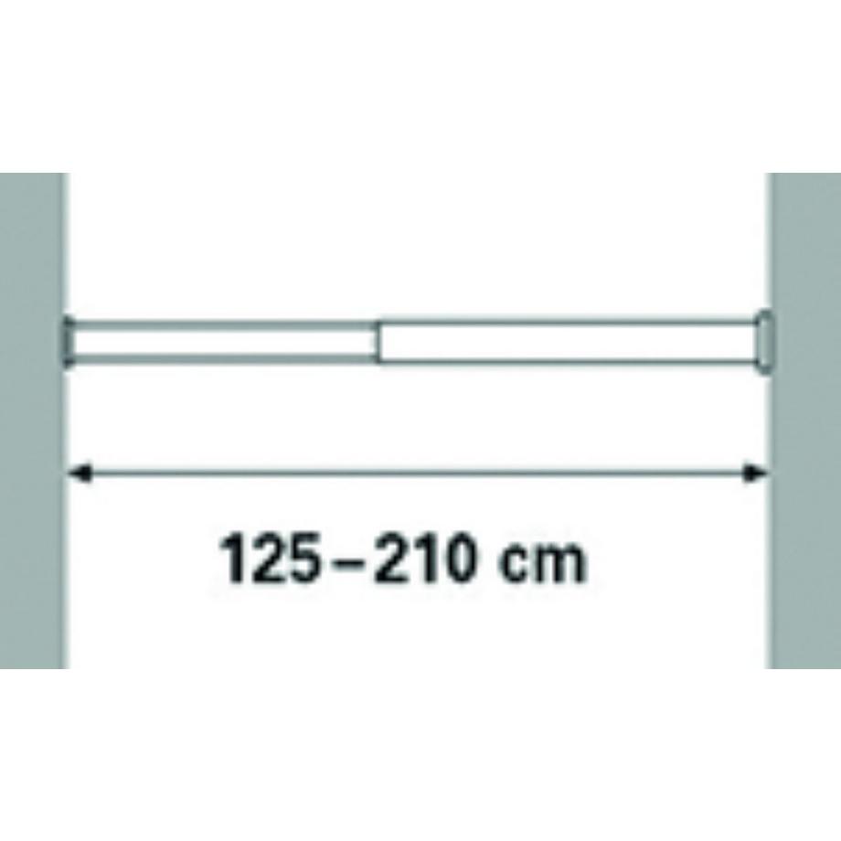 diaqua Rail de rideau douche Special blanc  