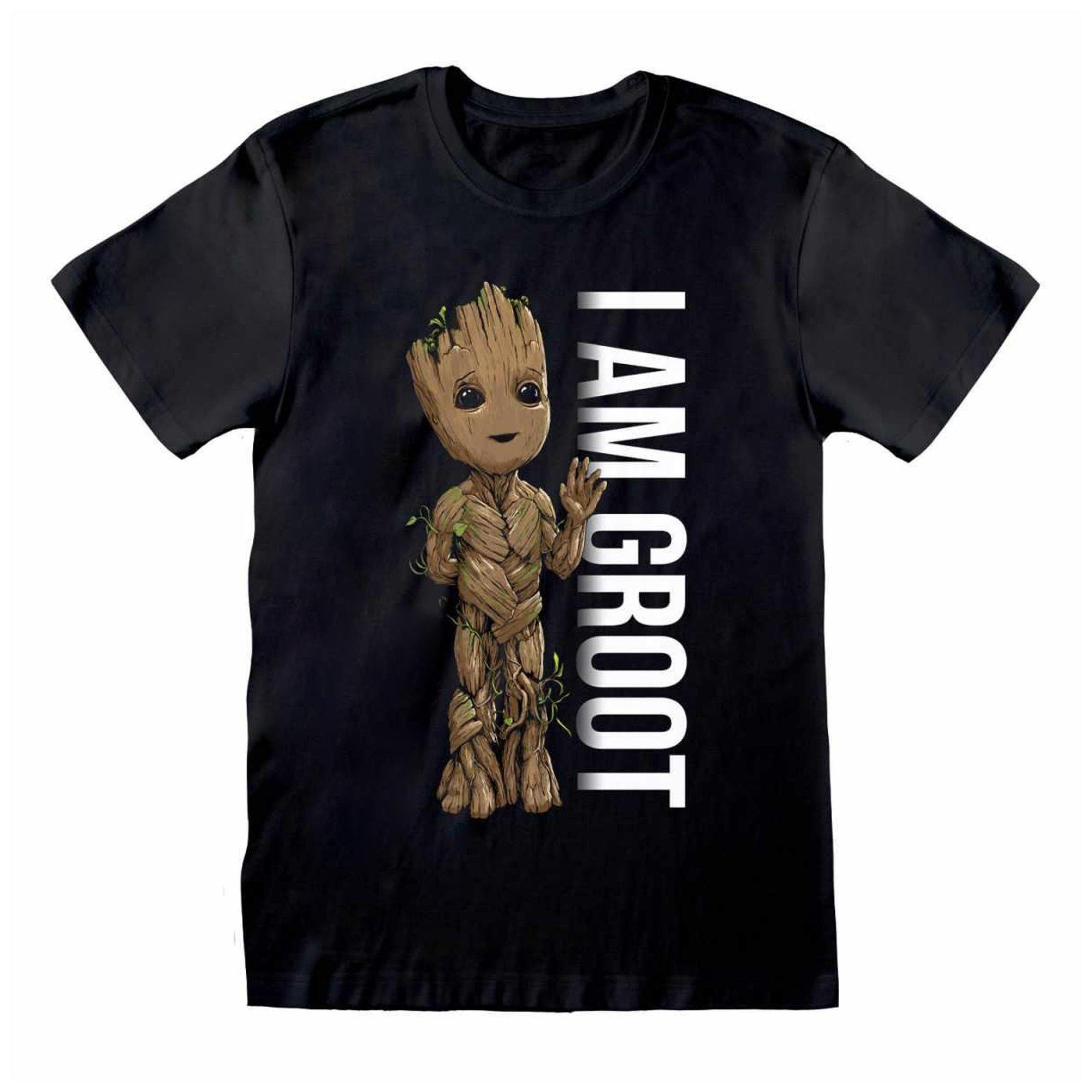 Image of I Am Groot Tshirt Damen Schwarz XXL